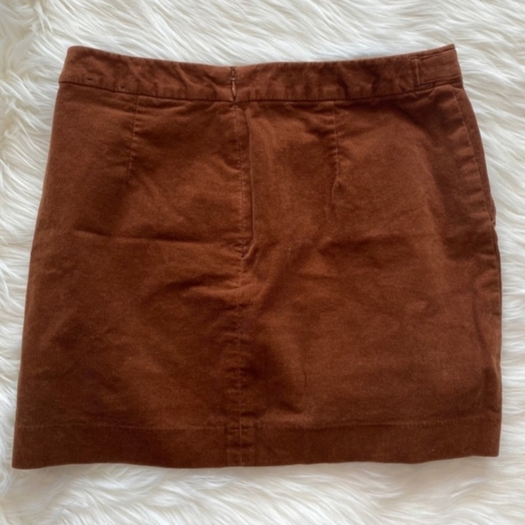 Banana Republic Corduroy Brown Mini Skirt Women's Size 4 Pockets Neutral Retro - Picture 3 of 8
